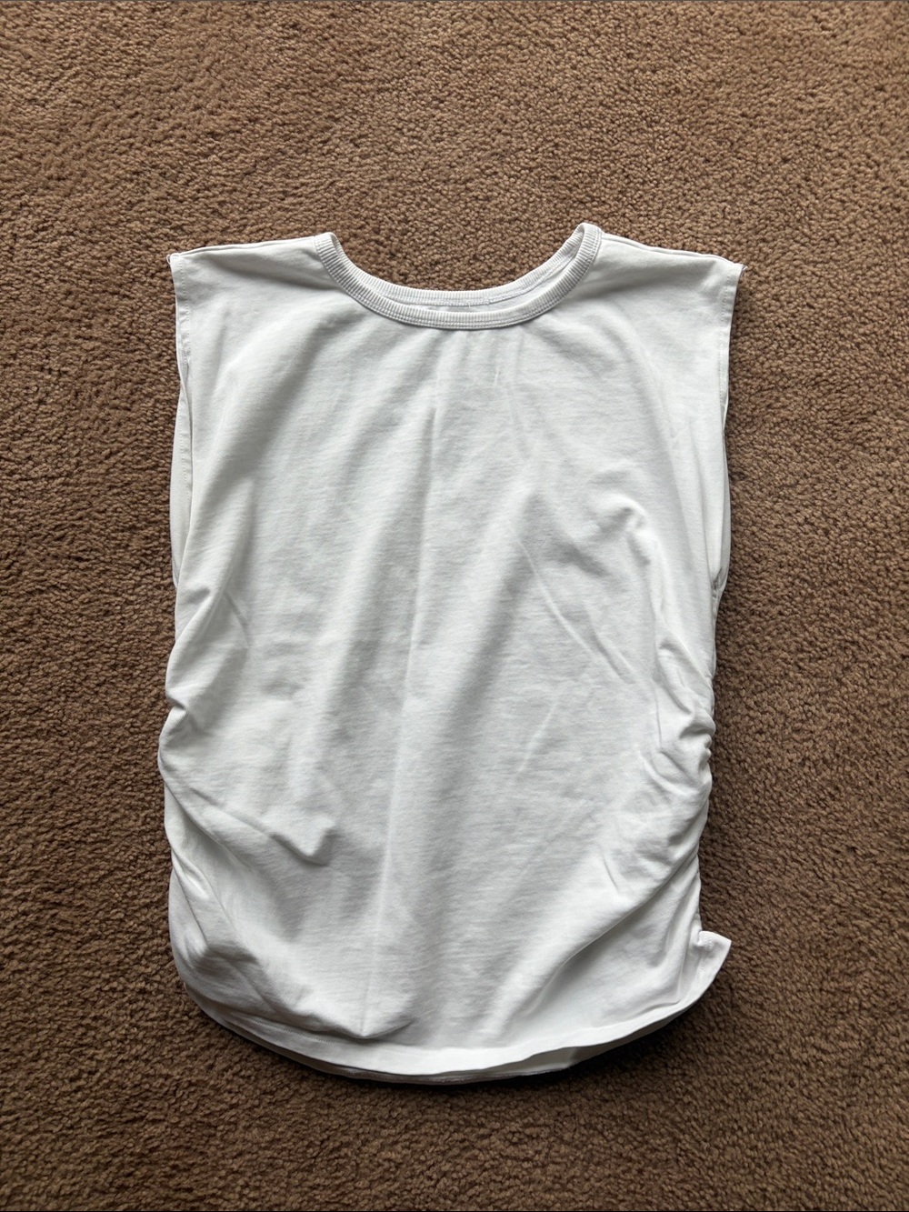 Loft Women’s White Sleeveless Tank Top — Classic Crewneck